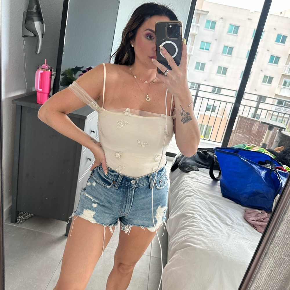 Elegant Cream Women's Top